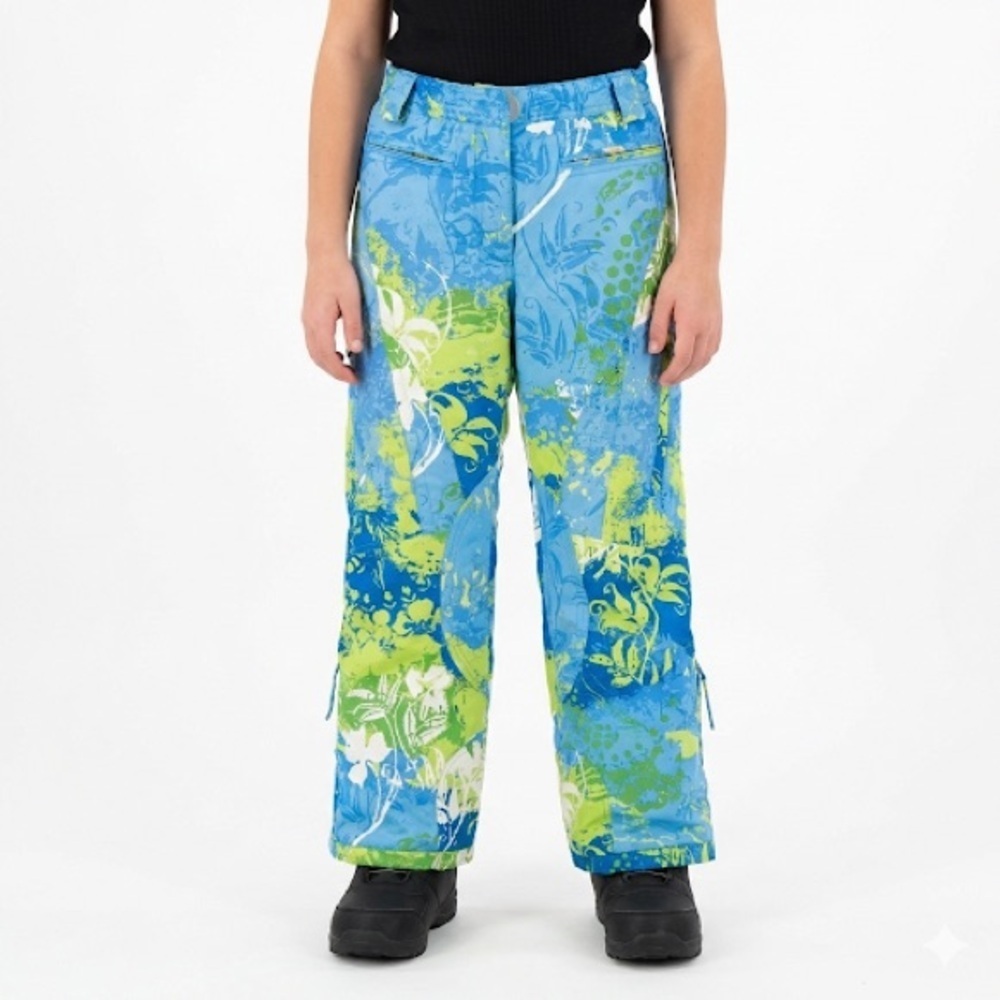Obermeyer Blue and Green Snow Pants